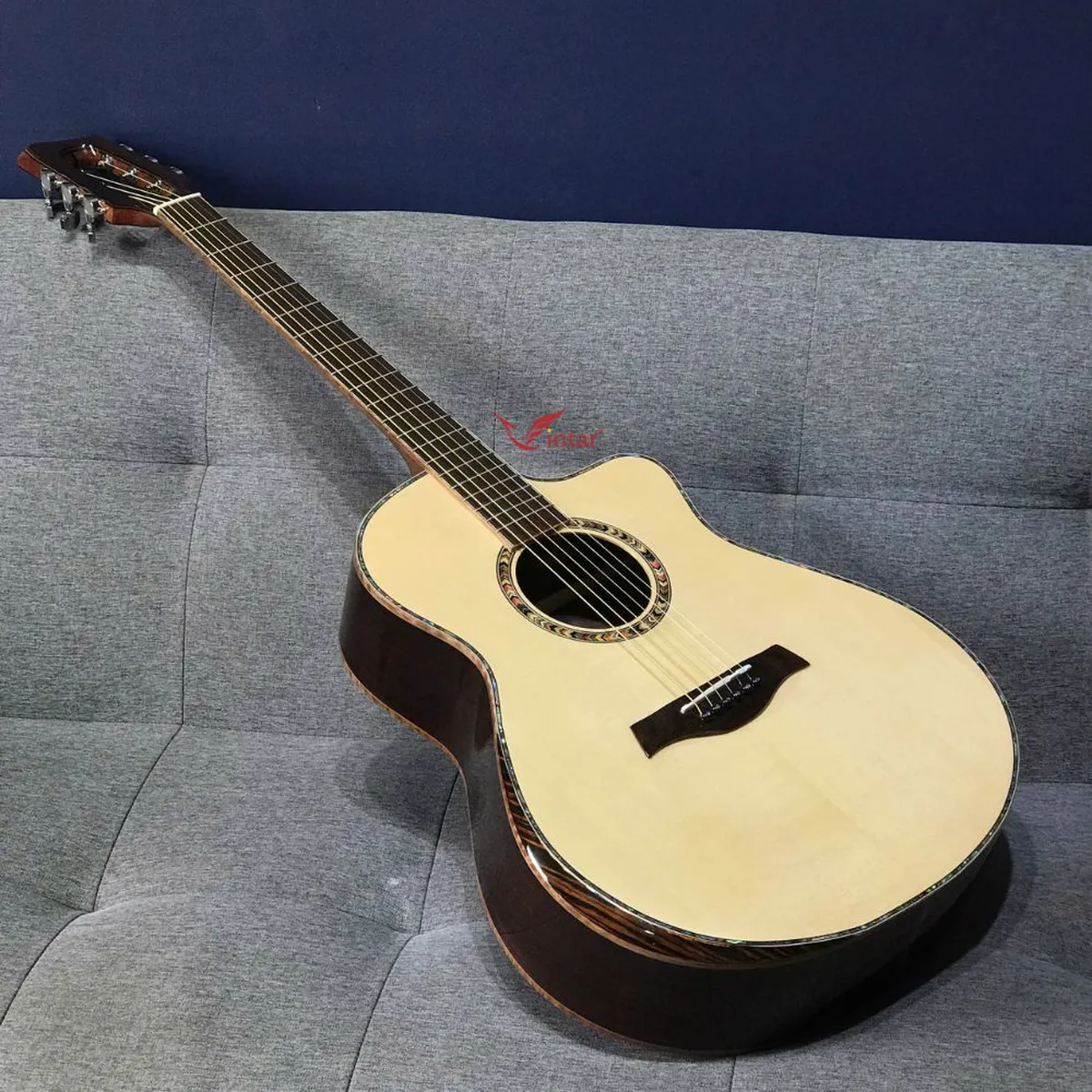 A7V GUITAR GỖ CẨM ẤN ACOUSTIC CAO CẤP CÓ BAVEL