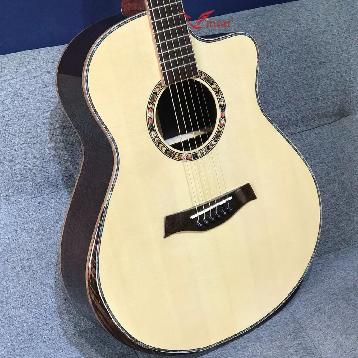 A7V GUITAR GỖ CẨM ẤN ACOUSTIC CAO CẤP CÓ BAVEL