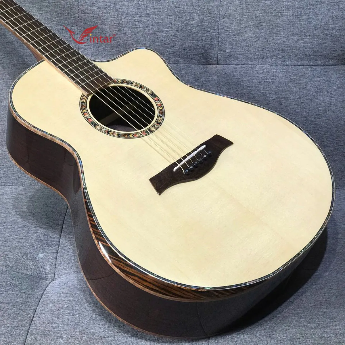 A7V GUITAR GỖ CẨM ẤN ACOUSTIC CAO CẤP CÓ BAVEL