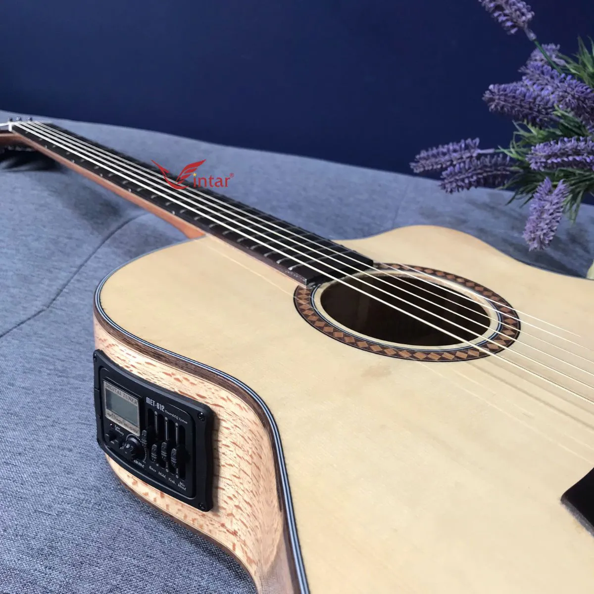 A6V EQ - GUITAR ACOUSTIC GỖ SỒI PHÁP GẮN  MET B12 CHÍNH HÃNG 