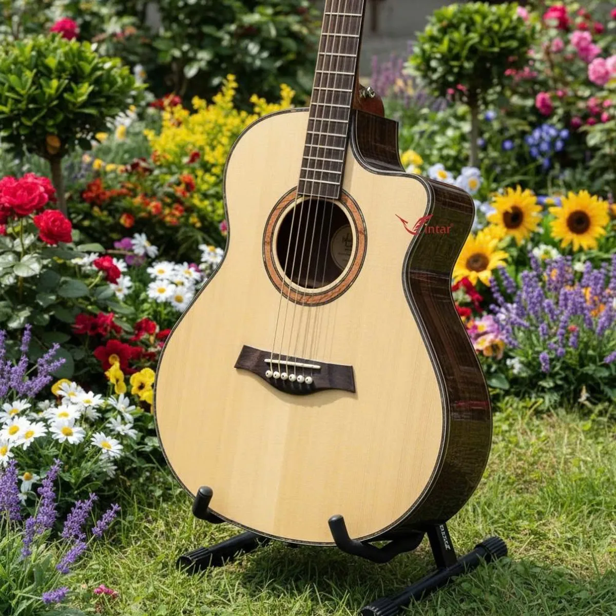 A7VCT - GUITAR ACOUSTIC CẨM ẤN CUSTOM CAO CẤP CÓ BAVEL
