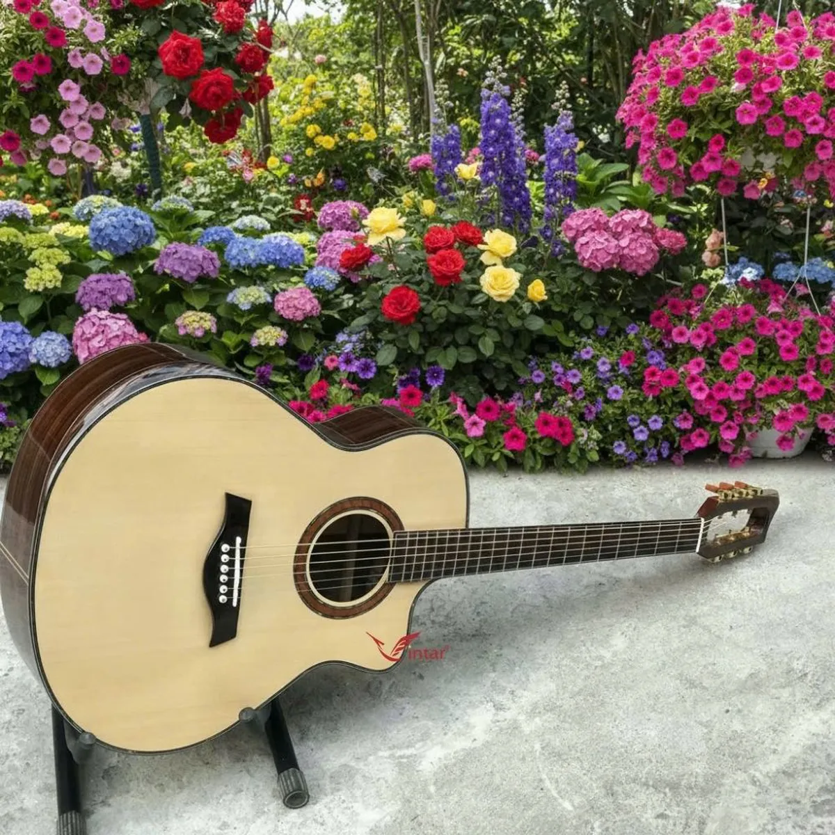 A7VCT - GUITAR ACOUSTIC CẨM ẤN CUSTOM CAO CẤP CÓ BAVEL