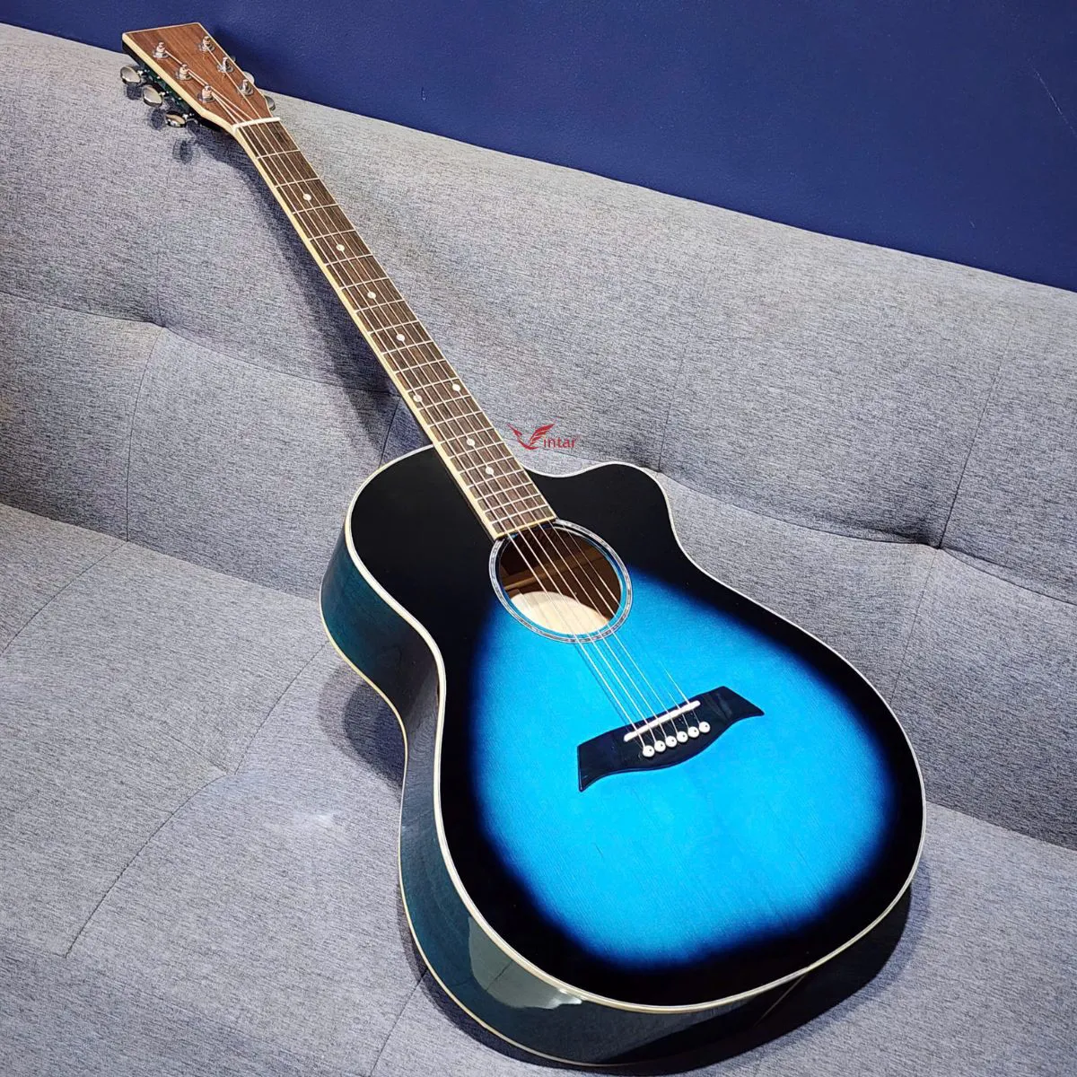 A3KOA XANH ĐEN GỖ KOA VN ACOUSTIC DÁNG KHUYẾT