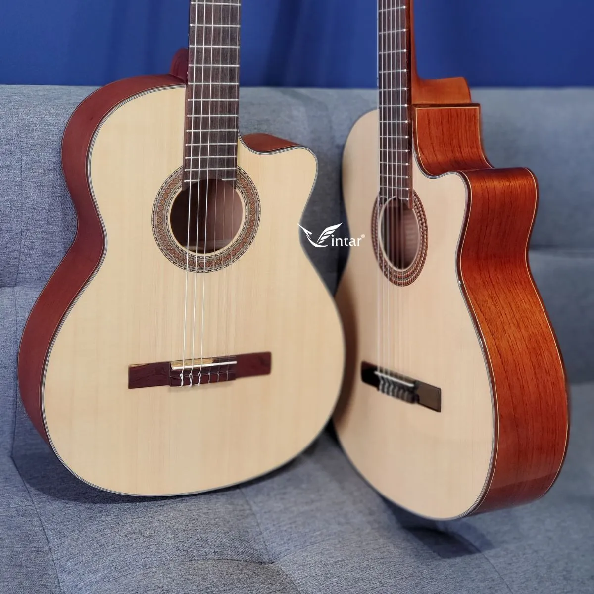 C3K - ĐÀN GUITAR CLASSIC GỖ HỒNG ĐÀO CAO CẤP DÁNG KHUYẾT