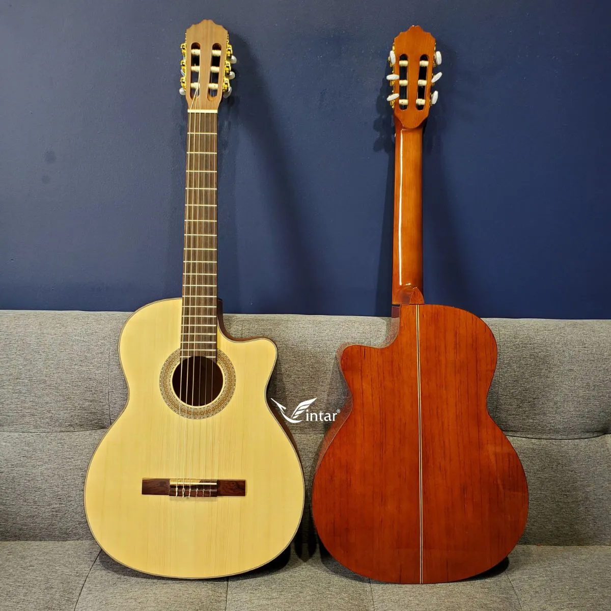 C3K - ĐÀN GUITAR CLASSIC GỖ HỒNG ĐÀO CAO CẤP DÁNG KHUYẾT