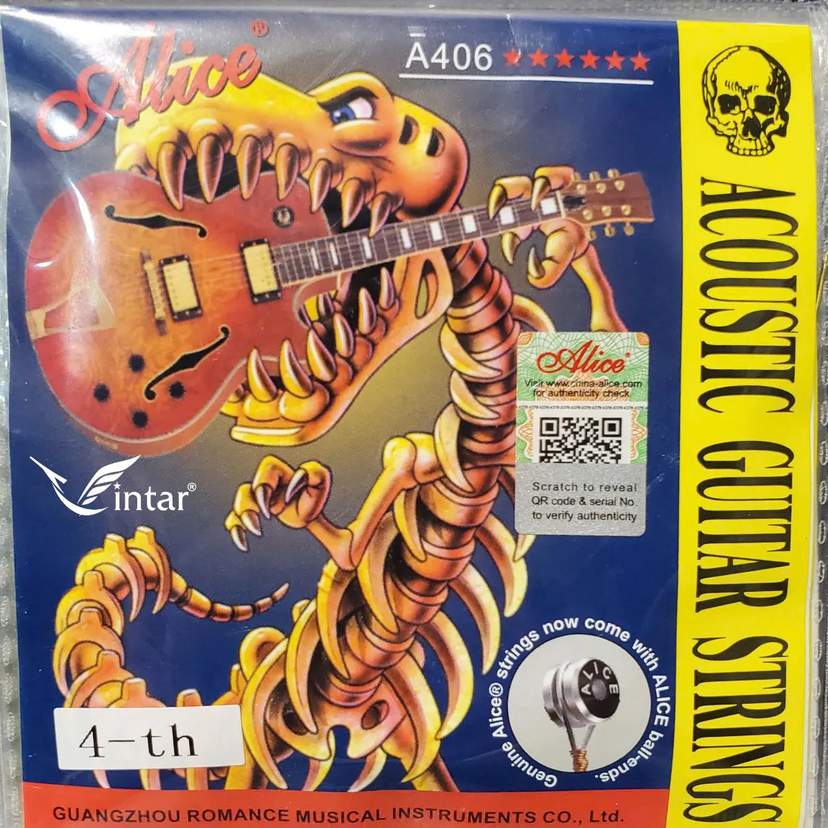 Dây Đàn Guitar Acoustic Alice A406 Lẻ Số 4