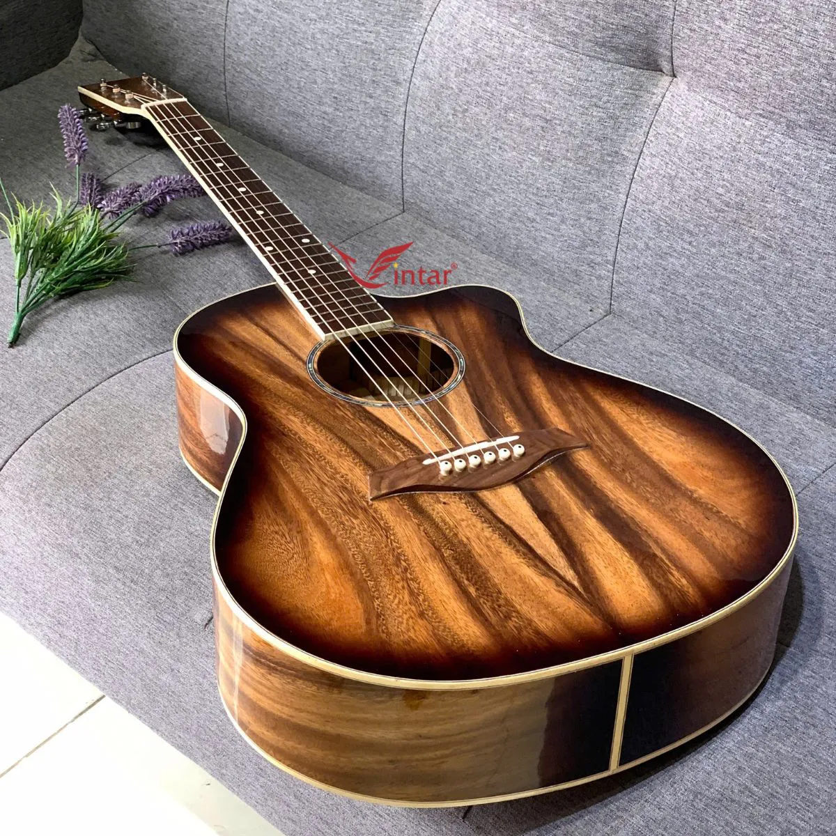 FA3SM GUITAR GỖ ĐIỆP ACOUSTIC SƠN KHÓI CAO CẤP