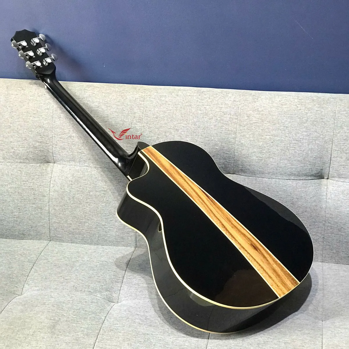 A2BK GUITAR GỖ HỒNG ĐÀO ACOUSTIC MÀU ĐEN BÓNG