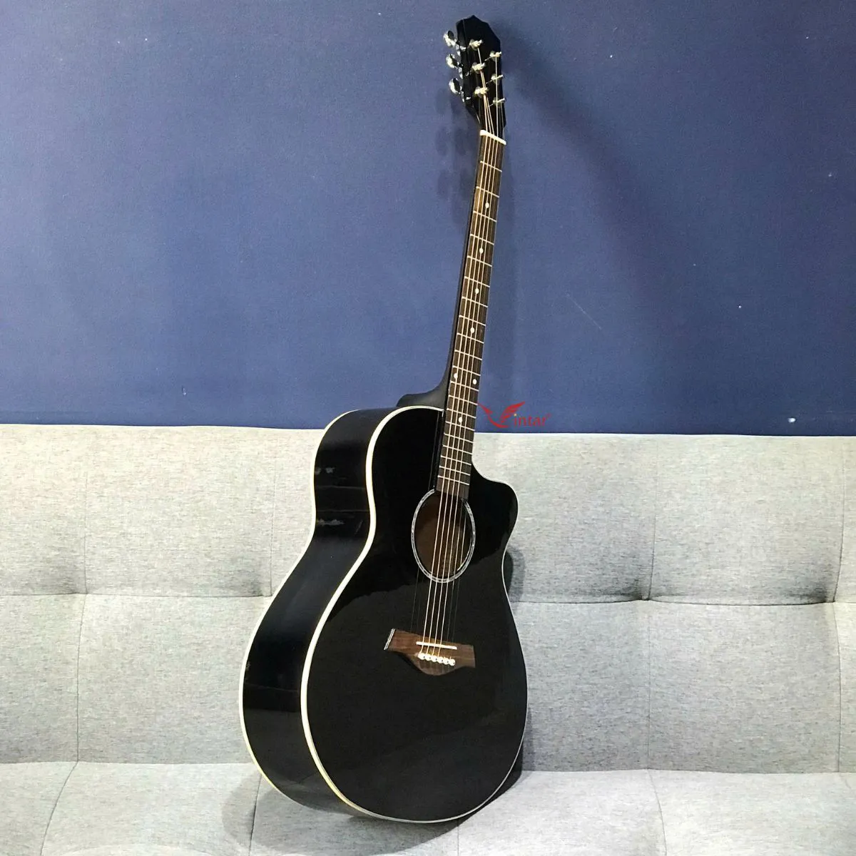 A2BK GUITAR GỖ HỒNG ĐÀO ACOUSTIC MÀU ĐEN BÓNG