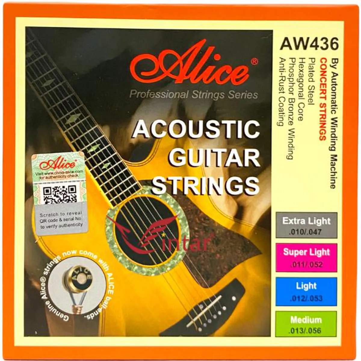 Dây Đàn Guitar Acoustic Alice AW436 