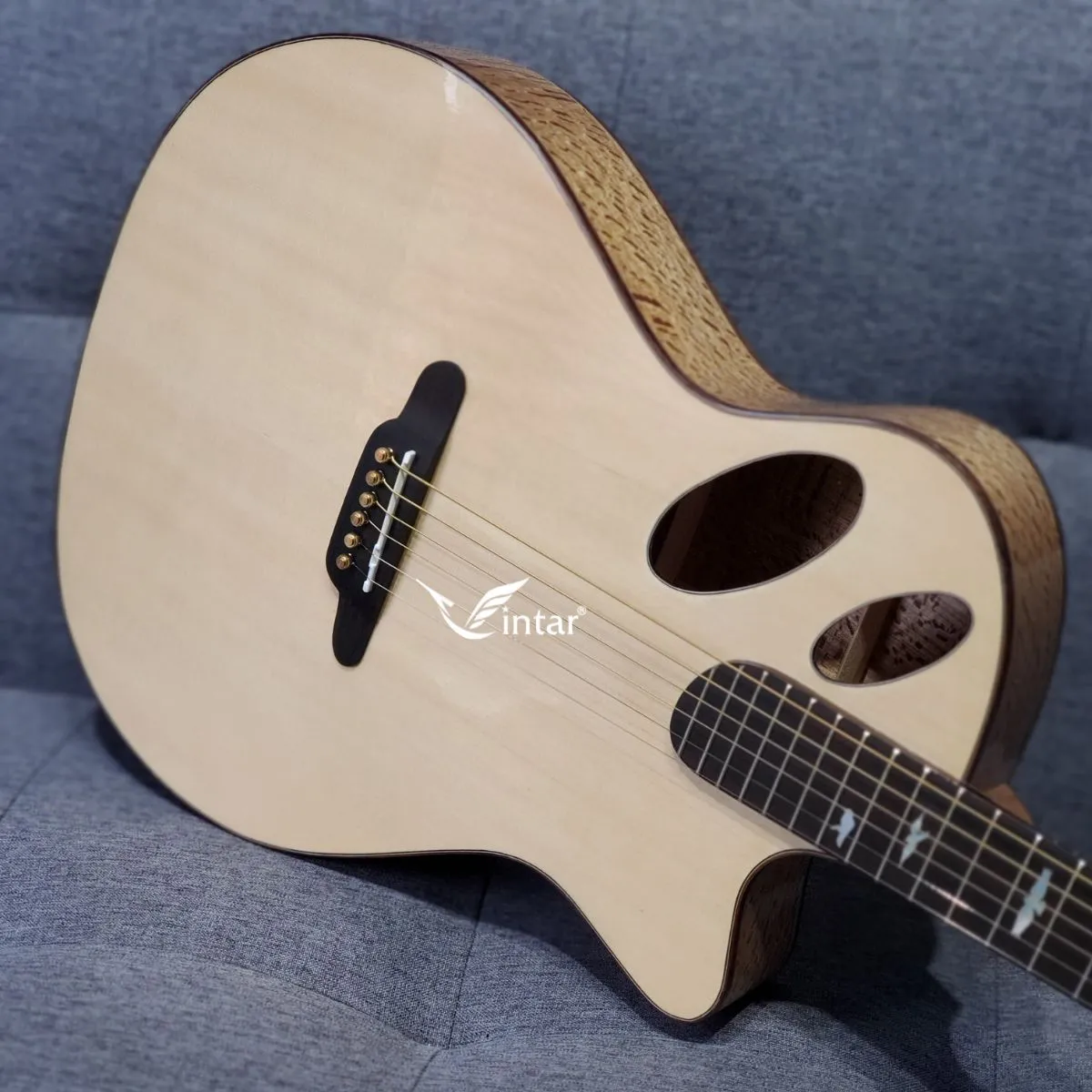 VT08 - ĐÀN GUITAR ACOUSTIC CUSTOM CAO CẤP GỖ SỒI PHÁP