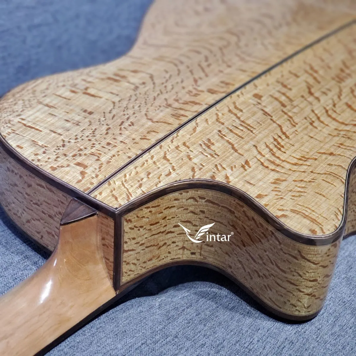 VT08FV - ĐÀN GUITAR ACOUSTIC CUSTOM CAO CẤP FULL GỖ SỒI PHÁP CÓ BAVEL