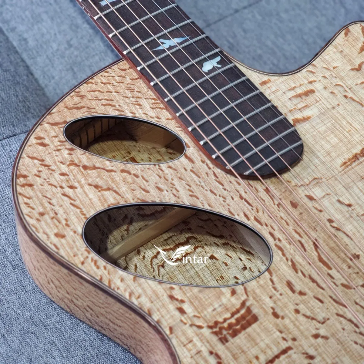 VT08FV - ĐÀN GUITAR ACOUSTIC CUSTOM CAO CẤP FULL GỖ SỒI PHÁP CÓ BAVEL
