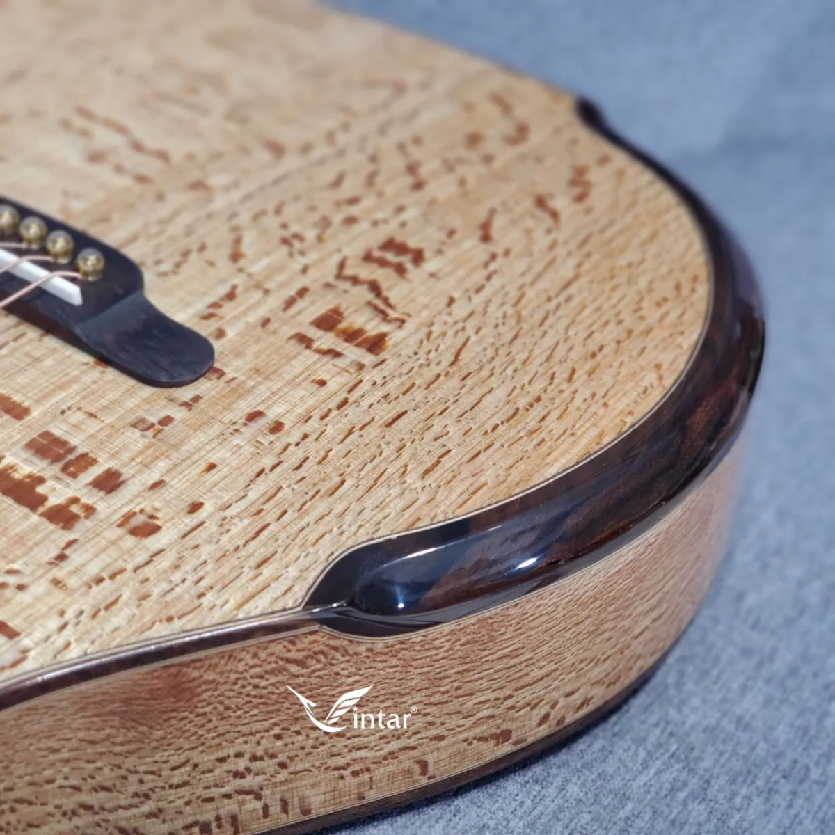 VT08FV - ĐÀN GUITAR ACOUSTIC CUSTOM CAO CẤP FULL GỖ SỒI PHÁP CÓ BAVEL