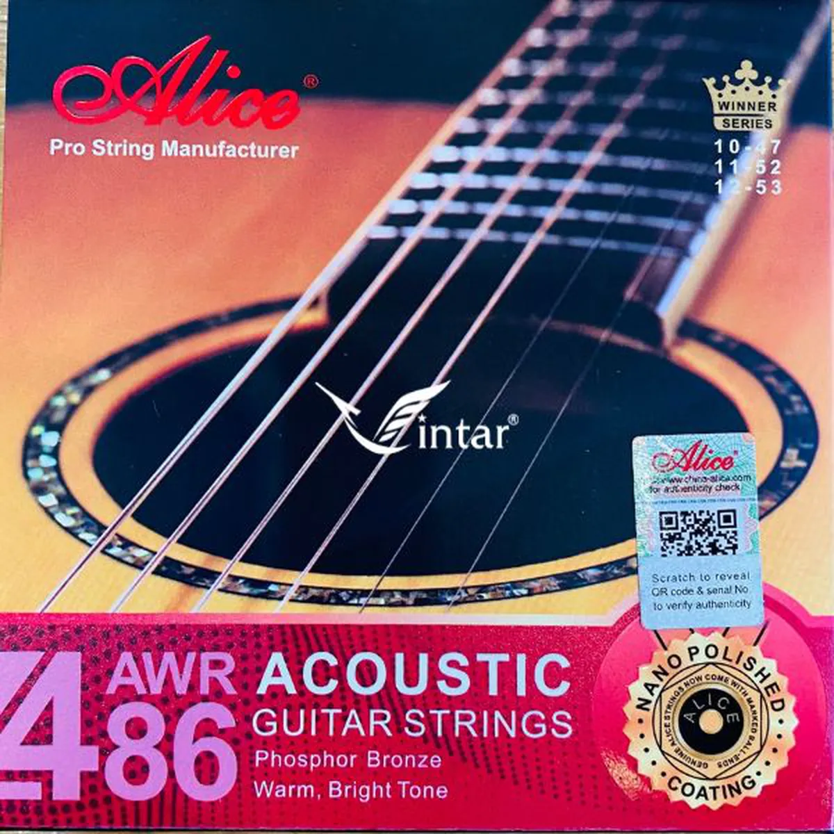 Dây Đàn Guitar Acoustic Alice AWR486