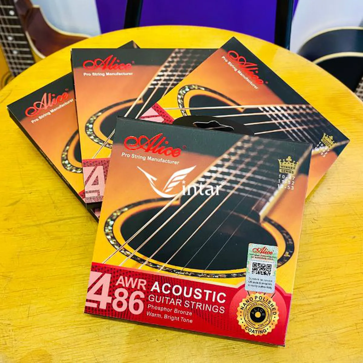 Dây Đàn Guitar Acoustic Alice AWR486