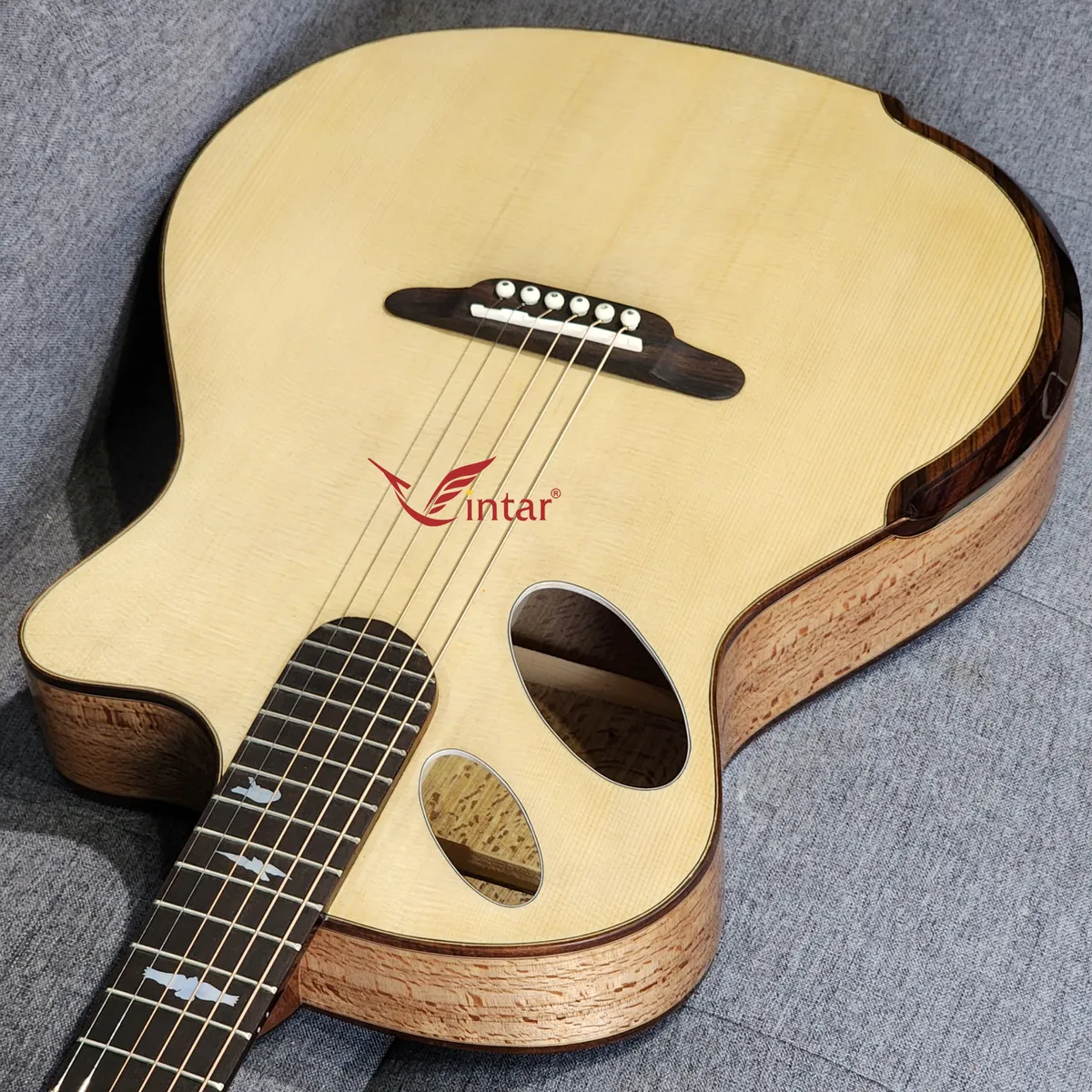 VT08V - ĐÀN GUITAR ACOUSTIC CUSTOM CAO CẤP GỖ SỒI PHÁP CÓ BAVEL