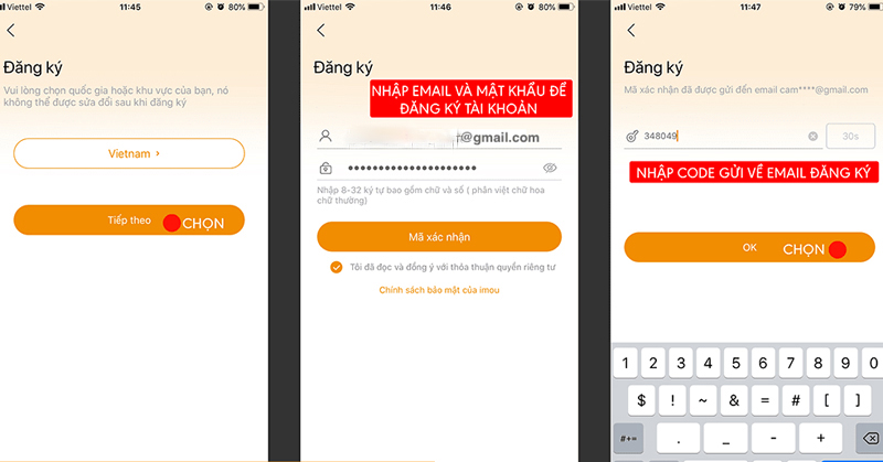 cai dat camera imou dang ky tai khoan imou