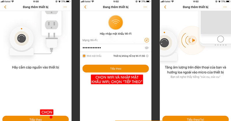 cai dat camera imou thiet lap wifi
