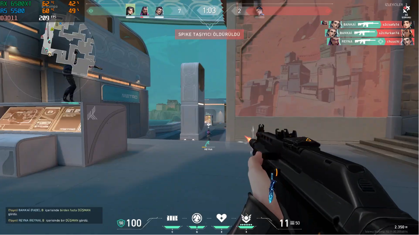 danh gia ryzen 5 5500 va rx 6500 xt valorant medium setting