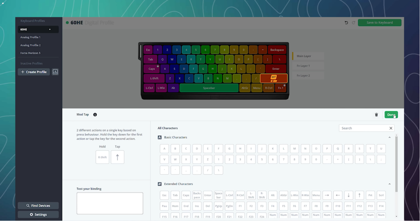 danh gia wooting 60he gan hai chuc nang khac nhau cho mot phim