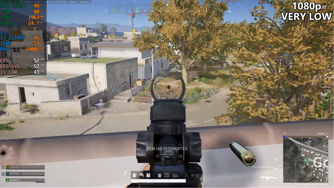 i3 12100f gtx 750 ti co bao duoc pubg