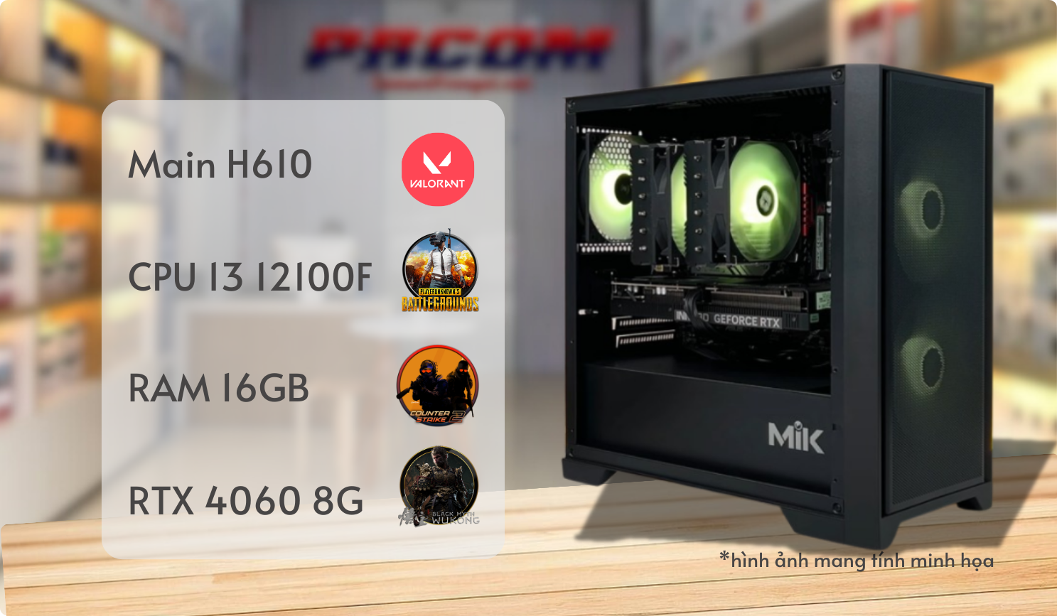 i3 12100f rtx 4060 poster