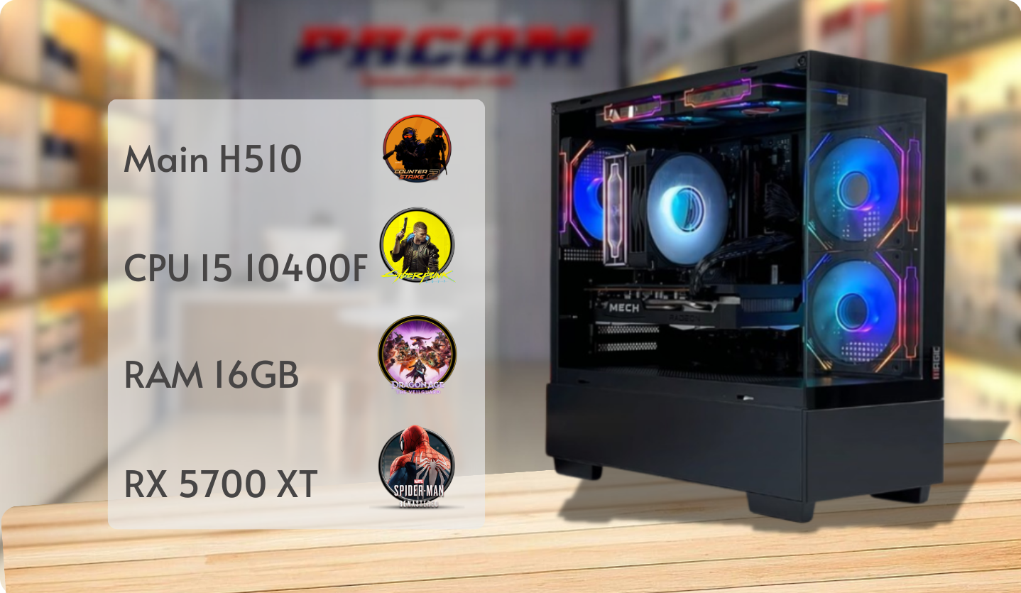 i5 10400f va rx 5700 xt poster