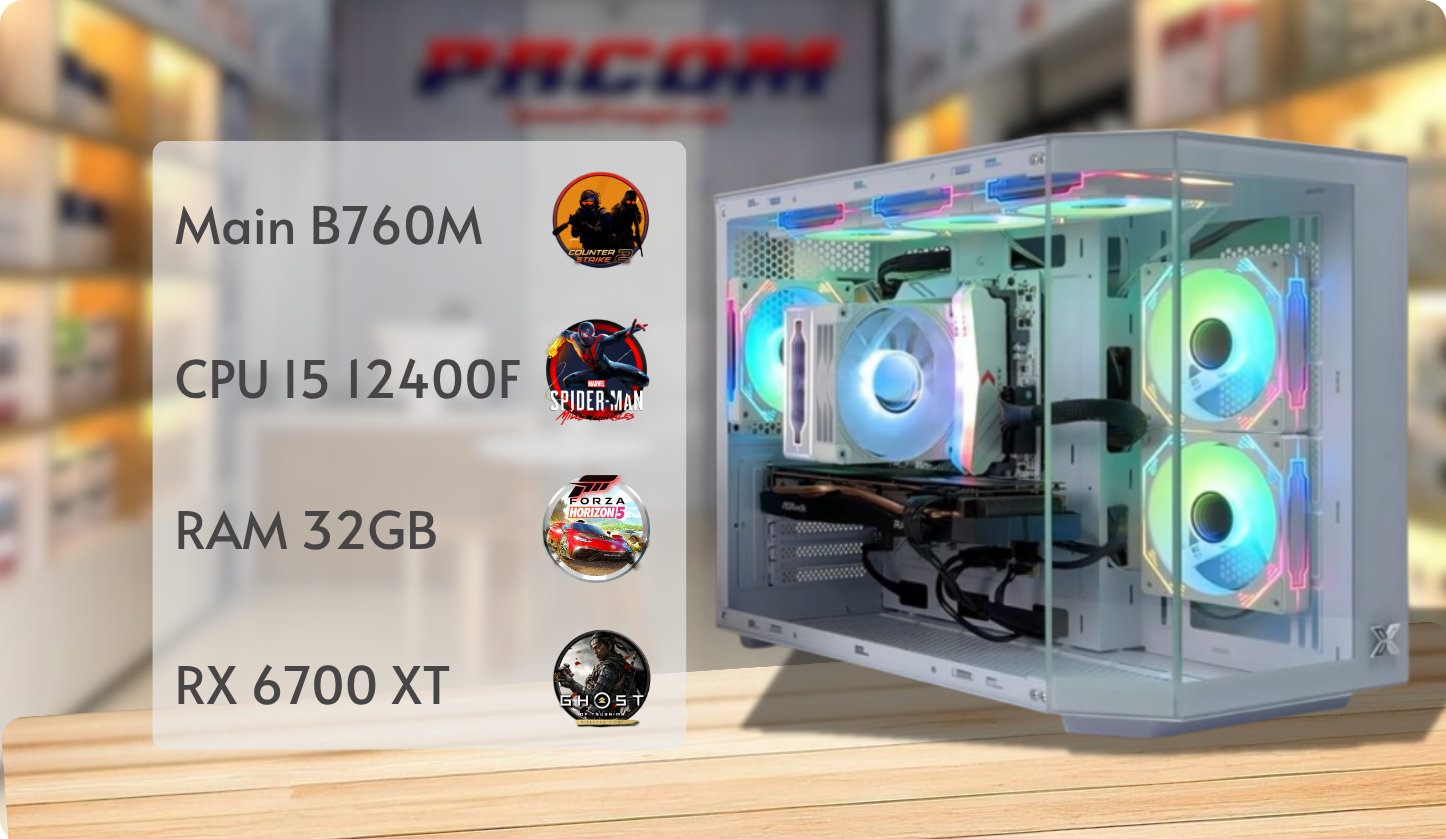 i5 12400f va rx 6700 xt poster