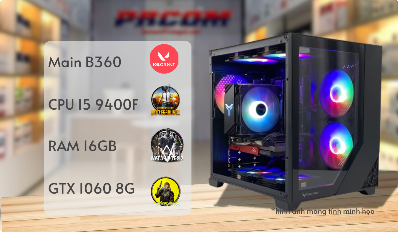 i5 9400f rtx 1060 8g combo pc chien dau cho hoc sinh sinh vien vua hoc tot vua chien game khoi che