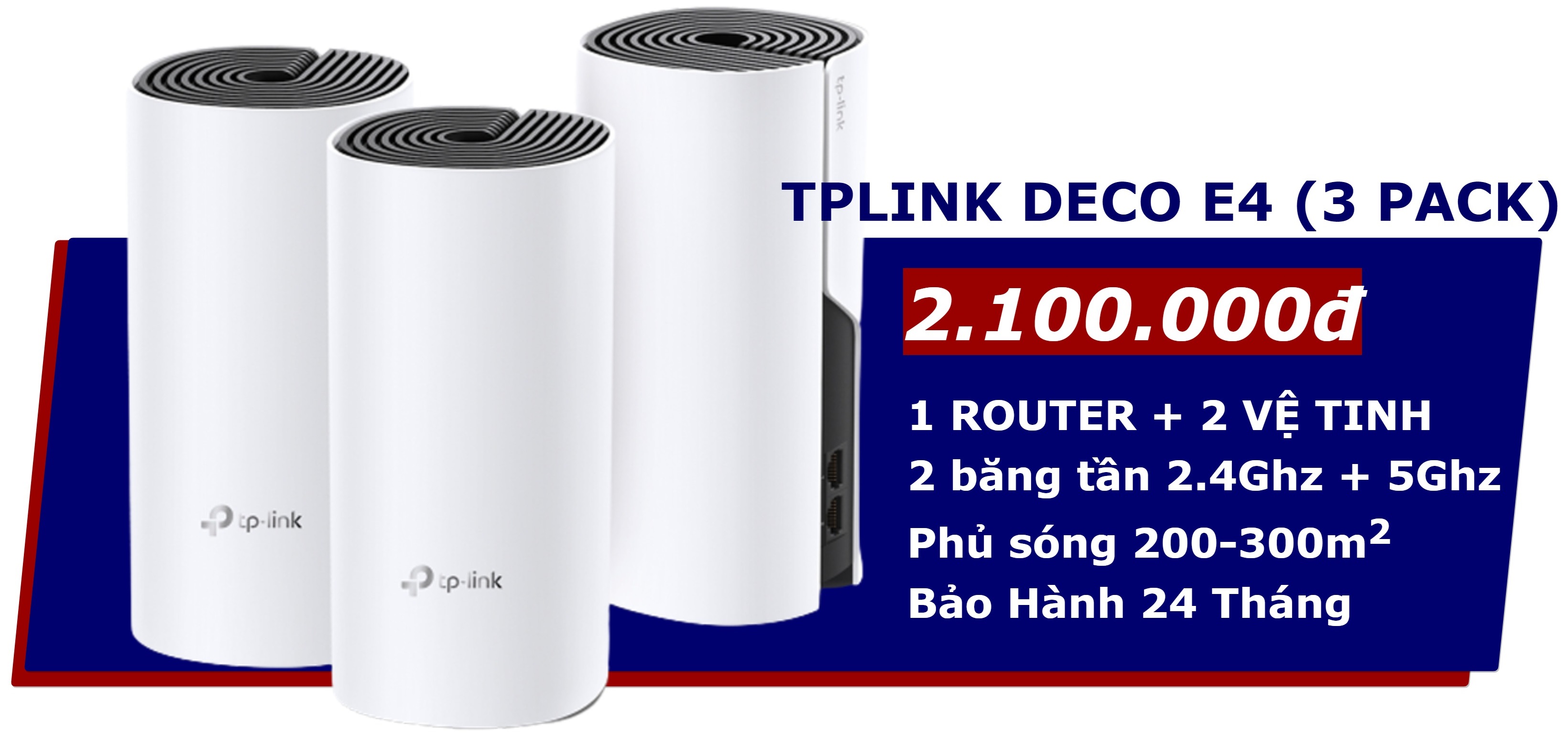 procm ninh thuận wifi mesh tplink deco e4 3pack