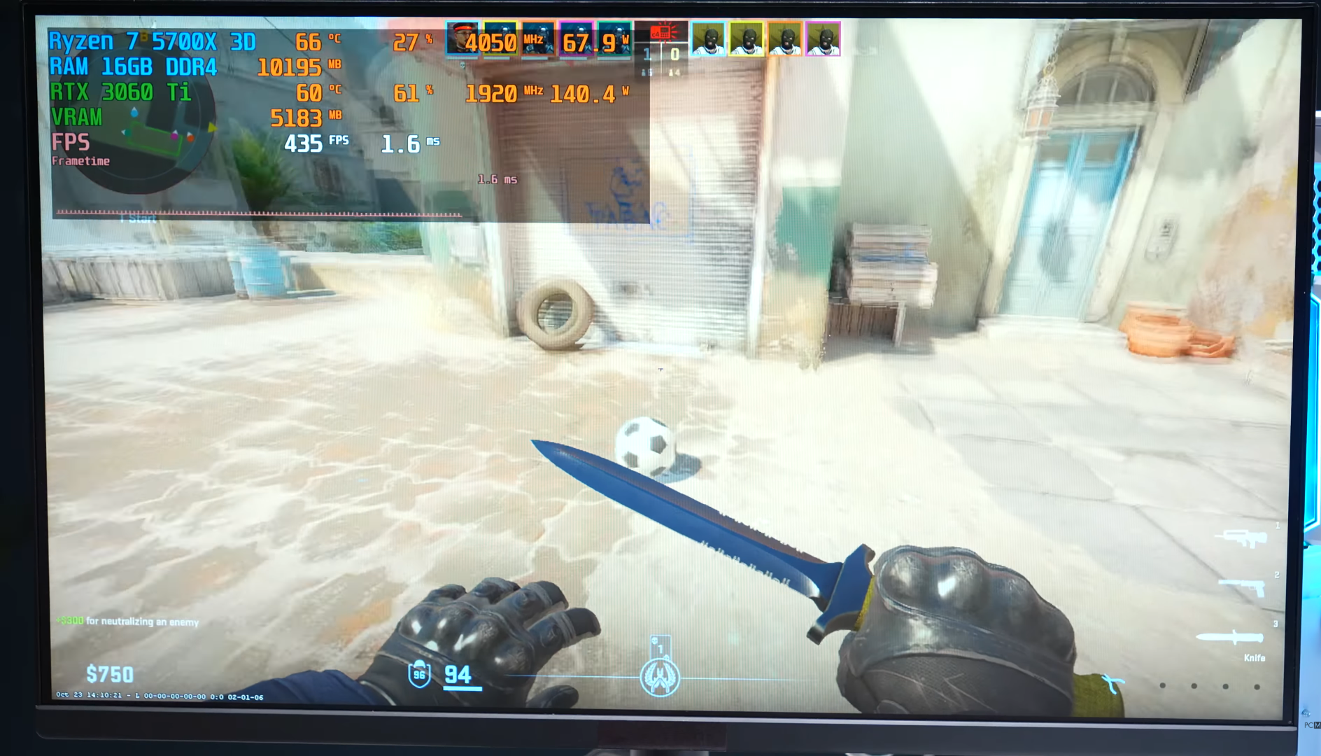 ryzen7 5700x3d rtx 3060 ti cs2