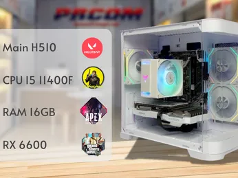 PC GAMING I5 11400F & RX 6600 - “XANH ĐỎ” KẾT HỢP CÓ “QUẨY” VALORANT 300 FPS ???