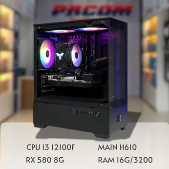 MÁY TÍNH PC GAMING PHAN RANG NINH THUẬN I3 12100F RX 580 8G - GA10