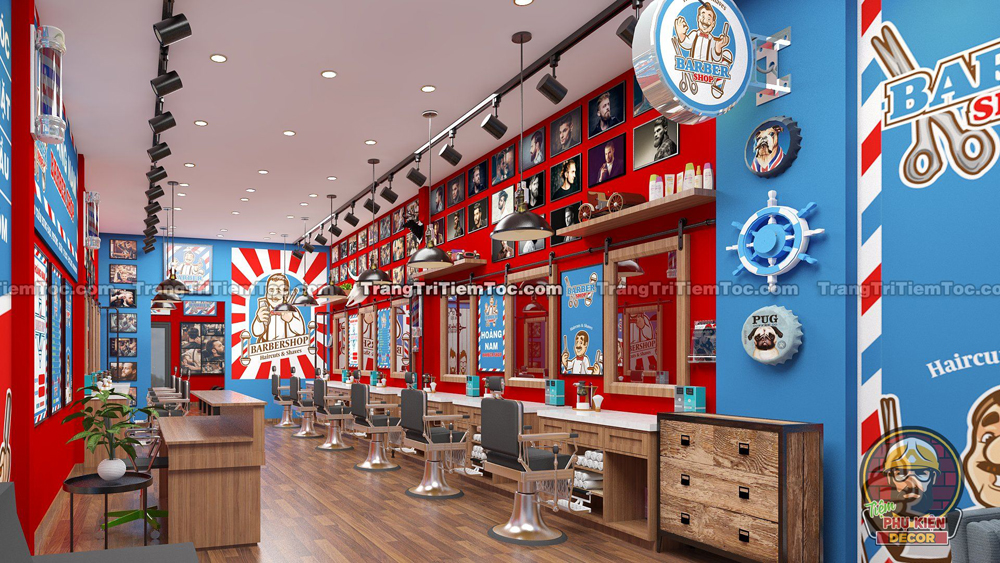 Góc phối cảnh nhìn từ Quày thu ngân vào bên trong Tiệm Góc phối cảnh nhìn từ Quày thu ngân vào bên trong Tiệm