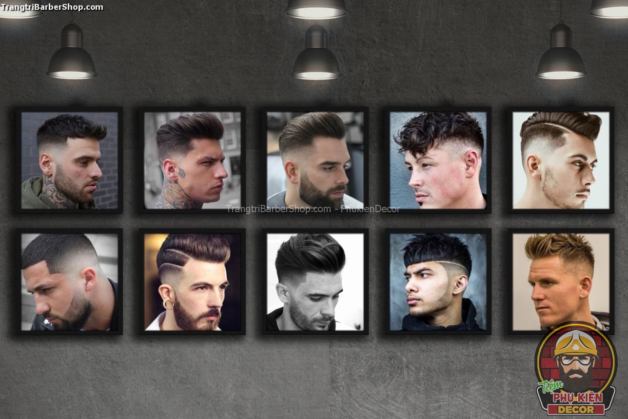 Những bức tranh mang hình ảnh Thợ cắt tóc Cổ điển rất phù hợp cho việc trang trí Barber Shop