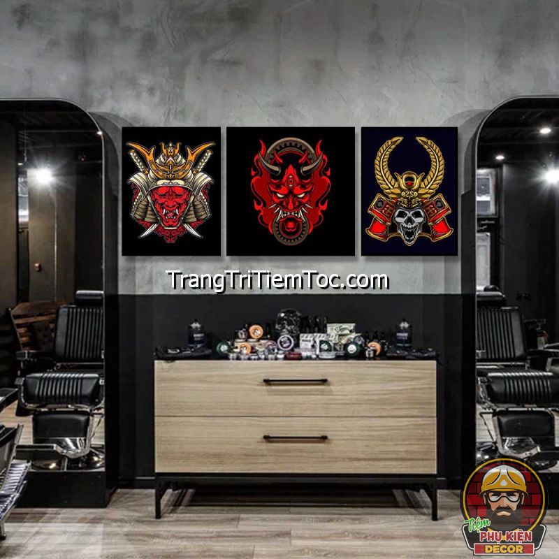 Mẫu tranh chủ đề chiến binh Samurai treo tường phòng xăm nghệ thuật Mẫu tranh chủ đề chiến binh Samurai treo tường phòng xăm nghệ thuật