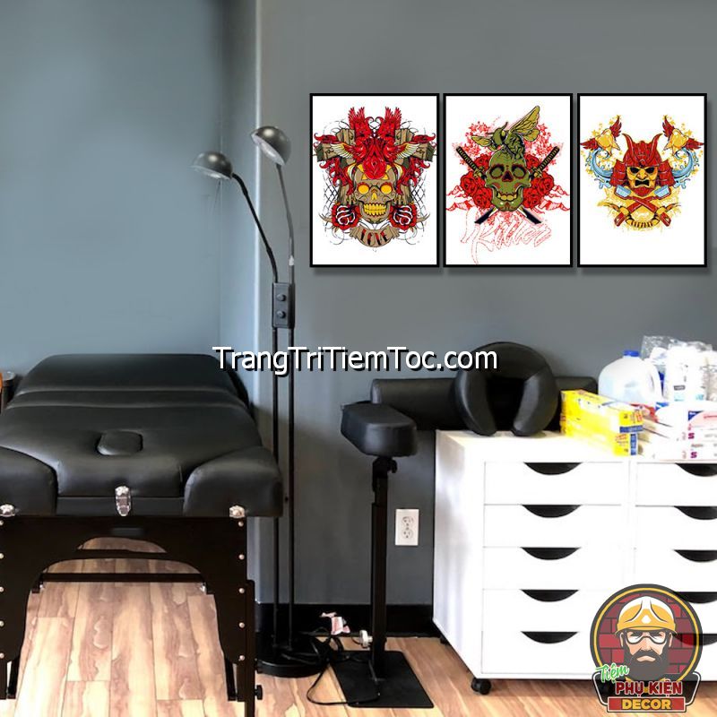 Mẫu tranh chủ đề chiến binh Samurai treo tường phòng xăm nghệ thuật Mẫu tranh chủ đề chiến binh Samurai treo tường phòng xăm nghệ thuật