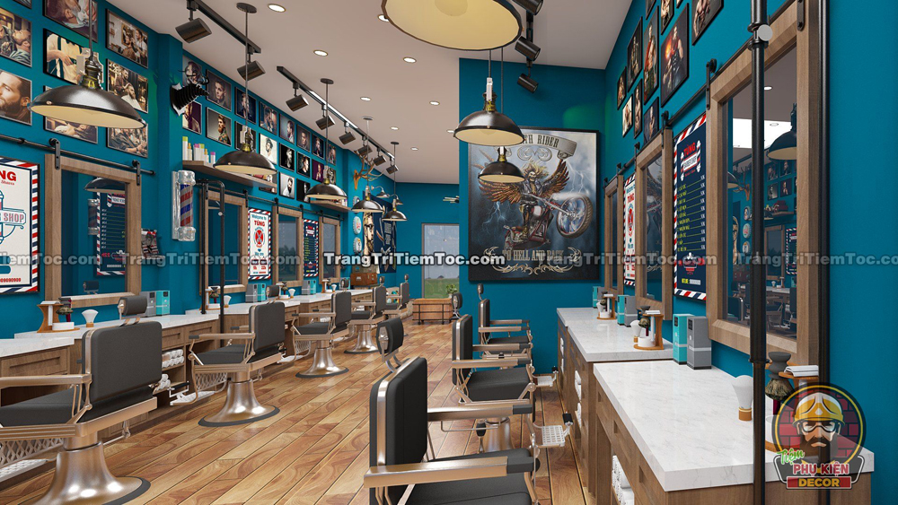 Góc view nội thất Tiệm tóc nhìn từ Bên trong ra ngoài Góc view nội thất Tiệm tóc nhìn từ Bên trong ra ngoài