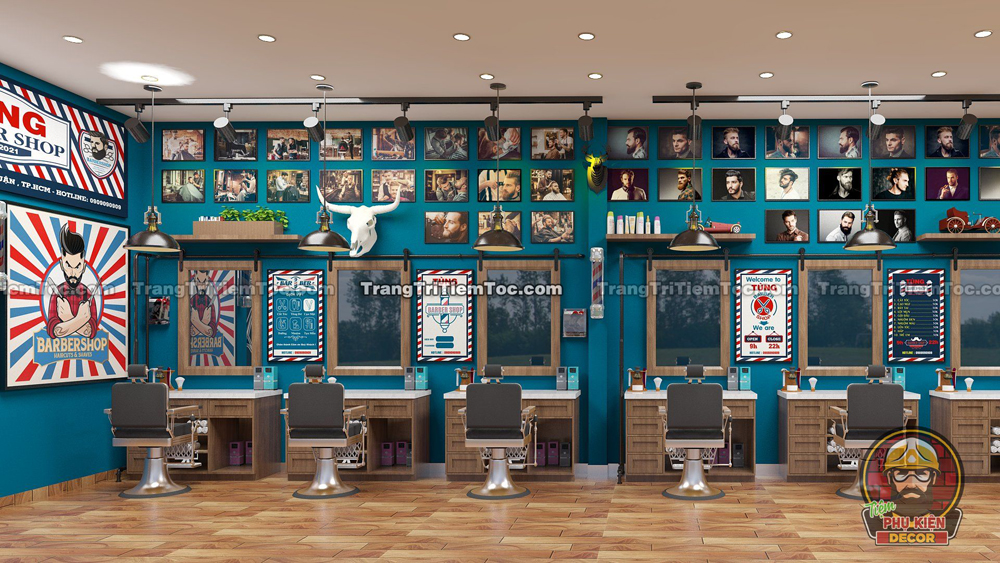 Một góc decor trong tiệm sử dụng Tranh ảnh Barber Shop, các Bảng Menu, Bảng Wifi, Bảng Welcome được thiết kế đặc sắc Một góc decor trong tiệm sử dụng Tranh ảnh Barber Shop, các Bảng Menu, Bảng Wifi, Bảng Welcome được thiết kế đặc sắc