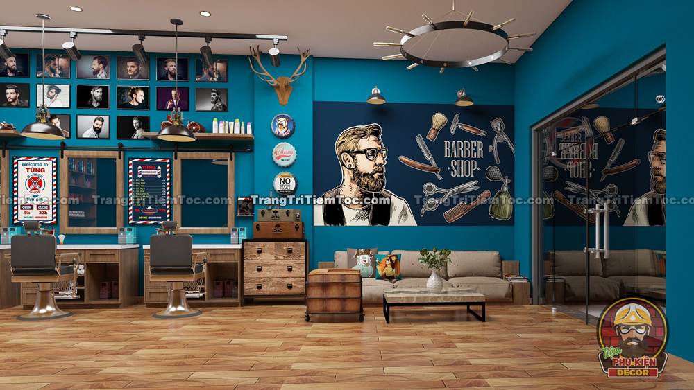 Tiệm tóc đơn giản nhưng nếu Bạn bố trí Tinh tế sẽ khiến không gian trở nên trang trọng hơn Tiệm tóc đơn giản nhưng nếu Bạn bố trí Tinh tế sẽ khiến không gian trở nên trang trọng hơn