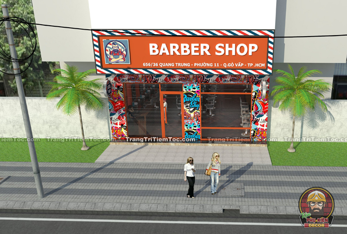 Thiết kế trang trí Barber Shop phong cách Chicano Thiết kế trang trí Barber Shop phong cách Chicano