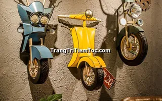 Mẫu Đầu Xe Máy, Mô Tô, Vespa Treo Tường Trang Trí