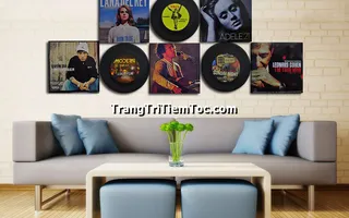 Đĩa Than Trang Trí Phong Cách Hoài Niệm Về Âm Nhạc