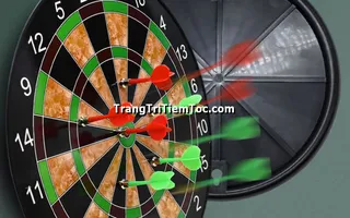 Bảng phóng phi tiêu trang trí tạo điểm nhấn cho Tiệm Tóc