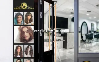699 mẫu Tranh decal dán kính Tiệm Tóc Nữ,  Salon Hair Beauty - Bí quyết tăng 200% sức thu hút Khách hàng