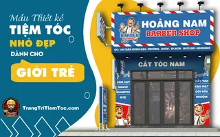 Đừng bỏ qua mẫu thiết kế Tiệm tóc nhỏ đẹp này, nếu Bạn đang tìm ý tưởng trang trí Barber Shop cho giới Trẻ