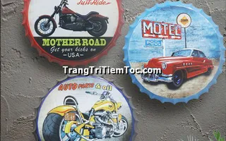 Nắp Khoén Mô Tô-Ô Tô Trang Trí Tiệm Tóc Thịnh Hành Nhất