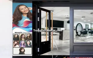 Tranh decal tổng hợp và bảng thẻ dịch vụ tiệm tóc nữ đẹp, đa dạng, thu hút, hợp thời trang