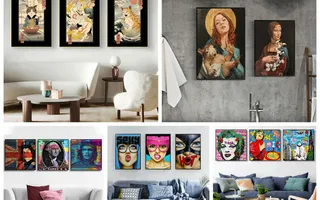 Mẫu Tranh Chất, Độc Đáo Treo Tường Trang Trí Tiệm Tóc Nam